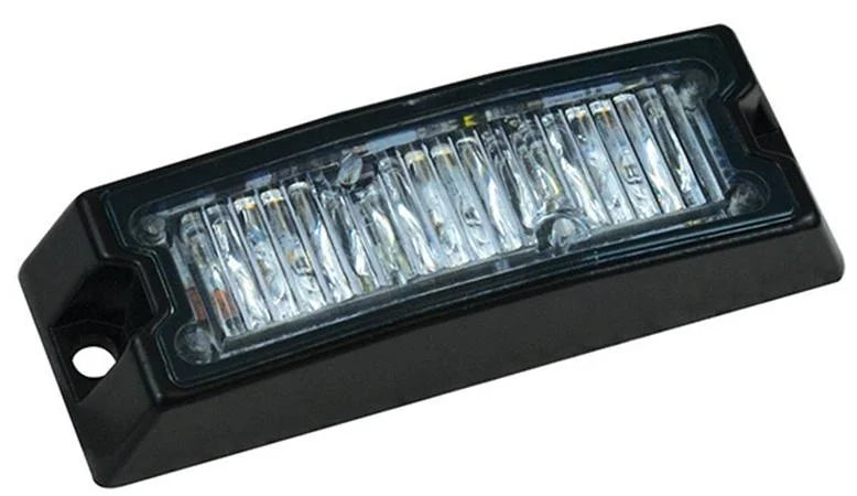 LED flitser 3 LED's | R65 | slimline | amber | 10-30v | SLED3DVAR65