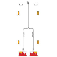 Kabelboom 5-pins, 5,0m lang zonder DC-kabel met 7-polige