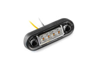 LED markeringslicht dual color wit-amber 12-24v 0,15m. kabel