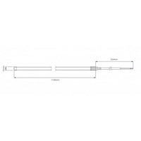 LED interieurverlichting | flexibele strip | 114cm | 24V | koud wit licht | FSL1200W24