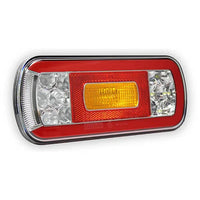 LED achterlicht met kentekenverlichting | 12-36v | 5-PIN | V10C6-630B5