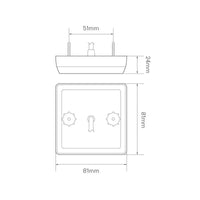 LED compact remlicht, achterlicht | 12-24v | 30cm. kabel | 81RM