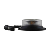 LED R65 low base zwaailamp amber/transp. magn-montage 12/24v