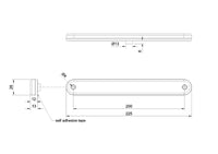 LED markeringslicht amber | 12-24v | 50cm. kabel | M10MV-800A