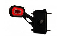 LED breedtelamp links met alarm rood-wit-amber 12-24v | MBA-2731RWA