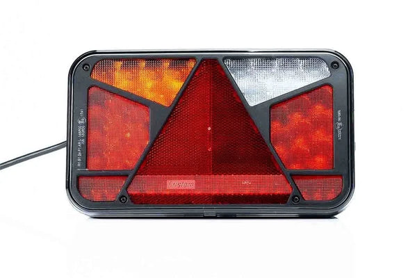 Links | LED achterlicht met kentekenlicht | 12-24v | 7-functies | 100cm. kabel | VC-4511