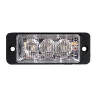 LED flitser 3 LED's | R65 | ultra platte slimline | amber | 10-30v | S11F3002