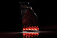 Rechts | LED achterlicht driehoek | 12v | 5-functie | 5-PIN | VC-3302B5