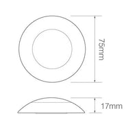 LED interieurverlichting | chroom | melkglas | 12v | koud wit licht | 7524 OPAQUE