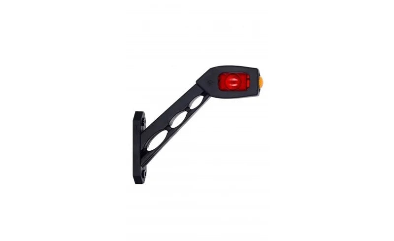 Rechts | LED breedtelamp rood | wit | amber | 12-24v | 35cm. kabel | MB-3692RWA