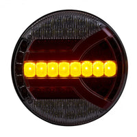 LED achterlicht met dynamisch knipperlicht | 12-24v | 150cm. kabel | V14C4-140D
