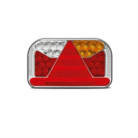 Links | LED achterlicht met kentekenlicht | 12-36v | 5-PIN | V10C5-521B5