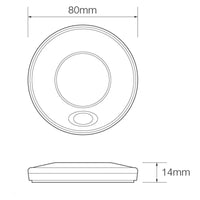 LED interieurverlichting | met schakelaar | witte behuizing | 12v | warm wit licht | 79WWR12