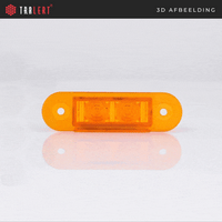 LED markeringslicht amber inbouw | 12-24v | 20cm. kabel | 7922AMB