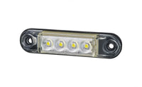 LED markeringslicht wit met beugel | 12-24v | 50cm. kabel | MV-4400W