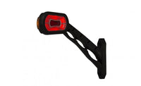 LED breedtelamp links rood-wit-amber 12-24v 50cm kabel | MB-2761RWA