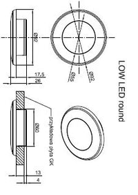 LED interieurverlichting | wit | 12-24v | warm wit licht | I10RW-200W