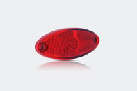LED markeringslicht ovaal rood | 12-24v | 50cm. kabel | MV-5800R