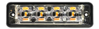 LED flitser 4 LED's | R10 | slimline | wit 10-30v | SLED4DVW