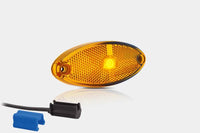 LED markeringslicht ovaal amber | 12-24v | 0,75mm². connector | MV-5810A