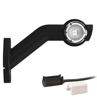Links | LED breedtelamp met schuine steel | 12-36v | 1,5mm². connector | M10BV-721RWA