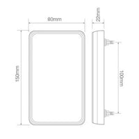 LED compact achterlicht zonder kentekenverlichting | 12v | 40cm. kabel | 151BAR