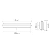 LED achterlicht slimline | 12-24v | 0,18m. kabel | 135ARMGE