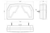 LED achterlicht Canbusproof 12v - kentekenlicht - 1m kabel | VC-4610CAN