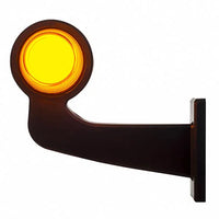LED pendellamp amber | haakse steel | matte lens | 12-24v | MB-1023A