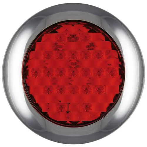 LED mistlicht met chromen rand | 12-24v | 0,15m. kabel | 145FME