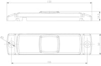 LED markeringslicht amber | 12-24v | 1,5mm². connector | M10MV-120A