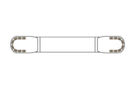 LED flitsbalk amber | 13 serie | ECE-R65 amber | transparant | 1500mm | 16 LED's | 13-00016-E