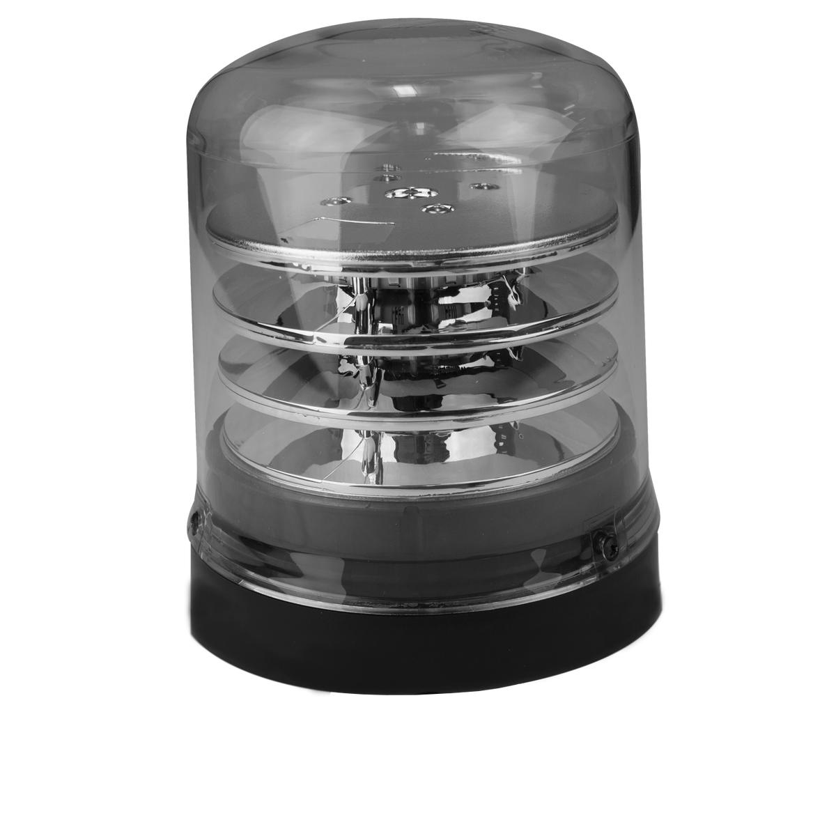 LED R65 Zwaailamp amber-transparant 12-24v 3-bouts B200-serie