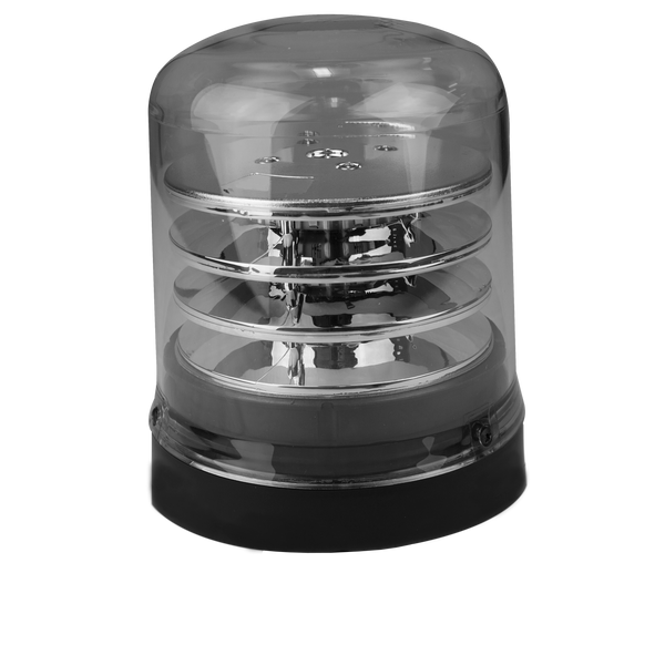 LED R65 Zwaailamp amber-transparant 12-24v 3-bouts B200-serie