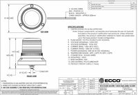 LED zwaailamp amber | 12-24v | 1-bouts montage ECCOLED | R65 | EB5018A