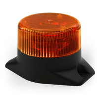 LED R10 zwaailamp amber 12-80v 3-boutsmontage