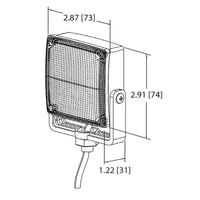 LED flitser | op montagevoet | R65 | amber | 4-LED | 12-24v | ED0001A