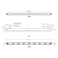 LED R10 traffic advisor amber 1232mm. | 12-24v | 9,1m kabel | ED3335A
