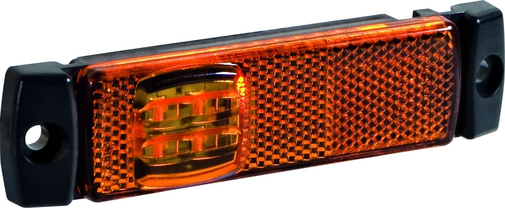 LED markeringslicht amber | 12-36v | 50cm. kabel | AMP connector | M10MV-150A-AMP