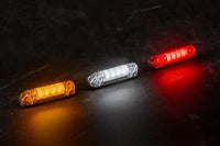 LED markeerlicht | wit | 12-24V | 0,15m. kabel | incl zwarte behuizing