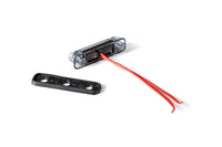 LED markeerlicht | amber | 12-24V | 0,15m. kabel | incl zwarte behuizing