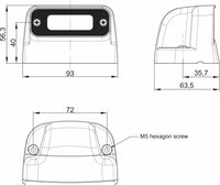 LED kentekenlamp 12-24v| MK-1750