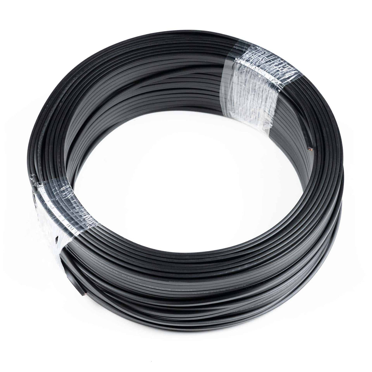 Vierkante 2x0.75 mm² kabel, zwart-wit per 100 meter. | K10-2x0.75mm2