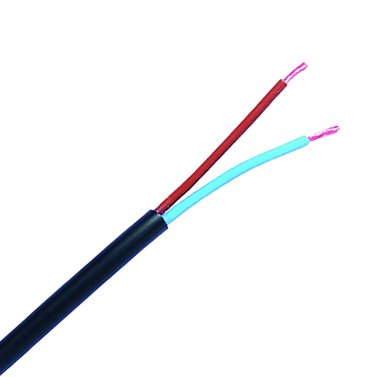 2-aderige kabel | 0,75mm² | bruin-blauw | rond | 100m