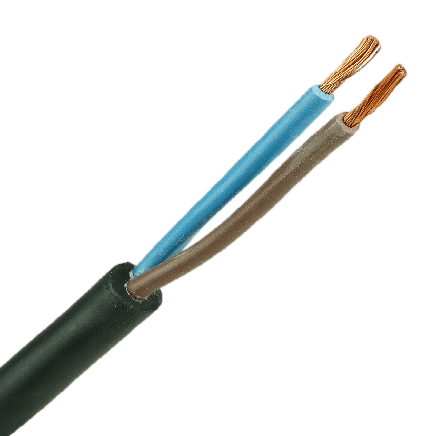 2-aderige kabel | 1,00mm² | bruin-blauw | rond | 100m