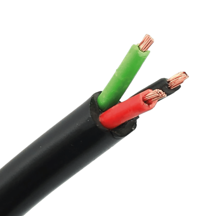 3-aderige kabel | 1,00mm² | zwart-rood-groen | 50m