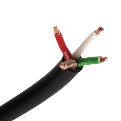 4-aderige kabel | 1,00mm² | bruin-rood-wit-groen | 50m
