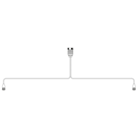 Achterlichtkabel 15P baj. naar 2x 7-PIN's AMP excl. zij-kabe