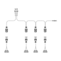 Y-kabel tbv 4 achterlichten (schuifconn.) incl. zijkabel