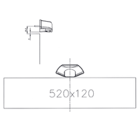 LED kentekenverlichting | 12-36v | volt 50cm. kabel | MK-1600